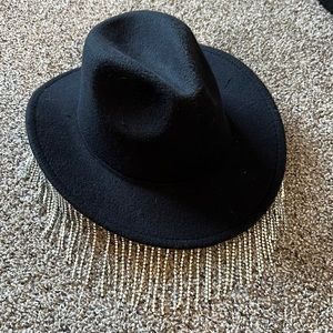 Rhinestone fringe cowboy hat